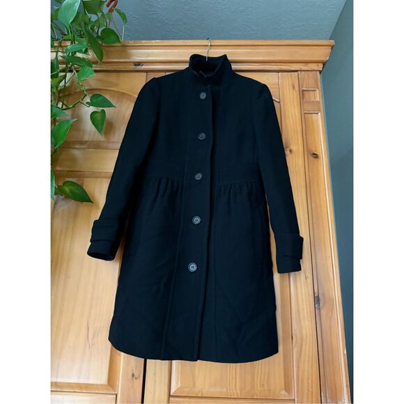 J.Crew Classic Lady Day Coat Italian Double Cloth Wool Women’s Size 6 - Picture 1 of 12